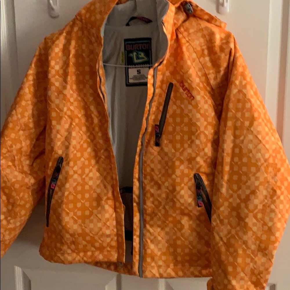 Ladies S Orange Burton board jacket